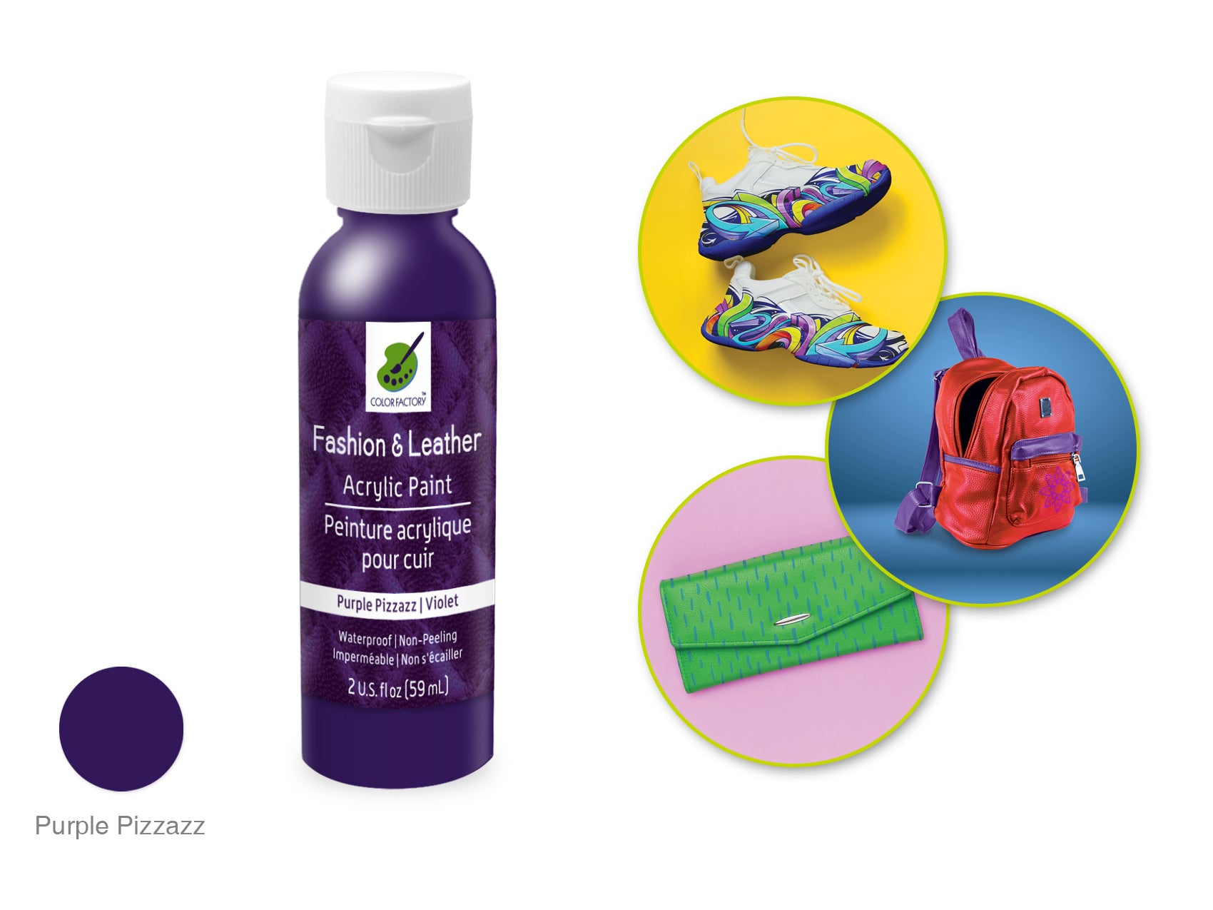 Color Factory 2oz Purple Pizzazz Acrylic Paint
