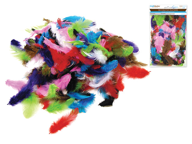 Multi-Color Craft Feathers, 2.7"–4.3"