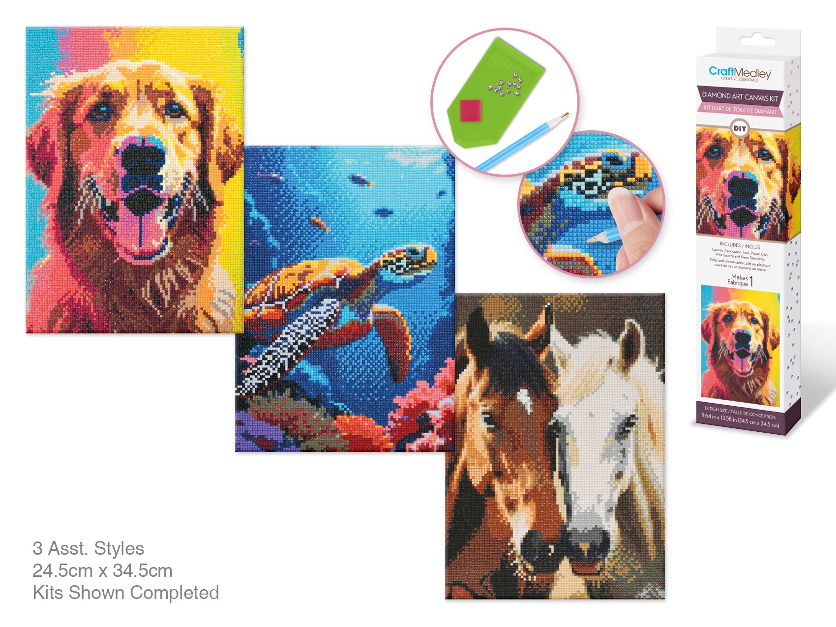 Diamond Art Craft Kit – Majestic Creatures