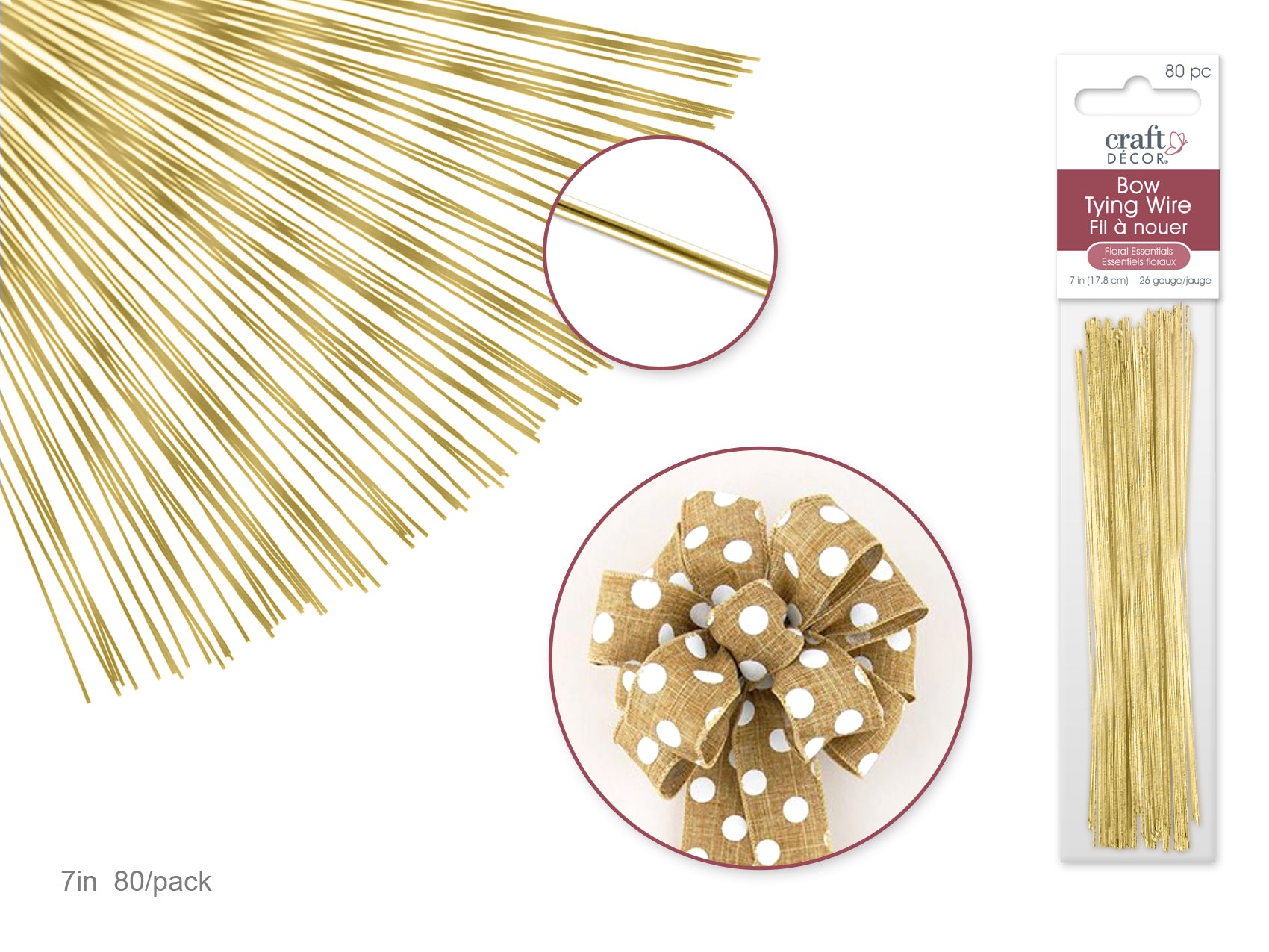 Gold Bow Tying Wire