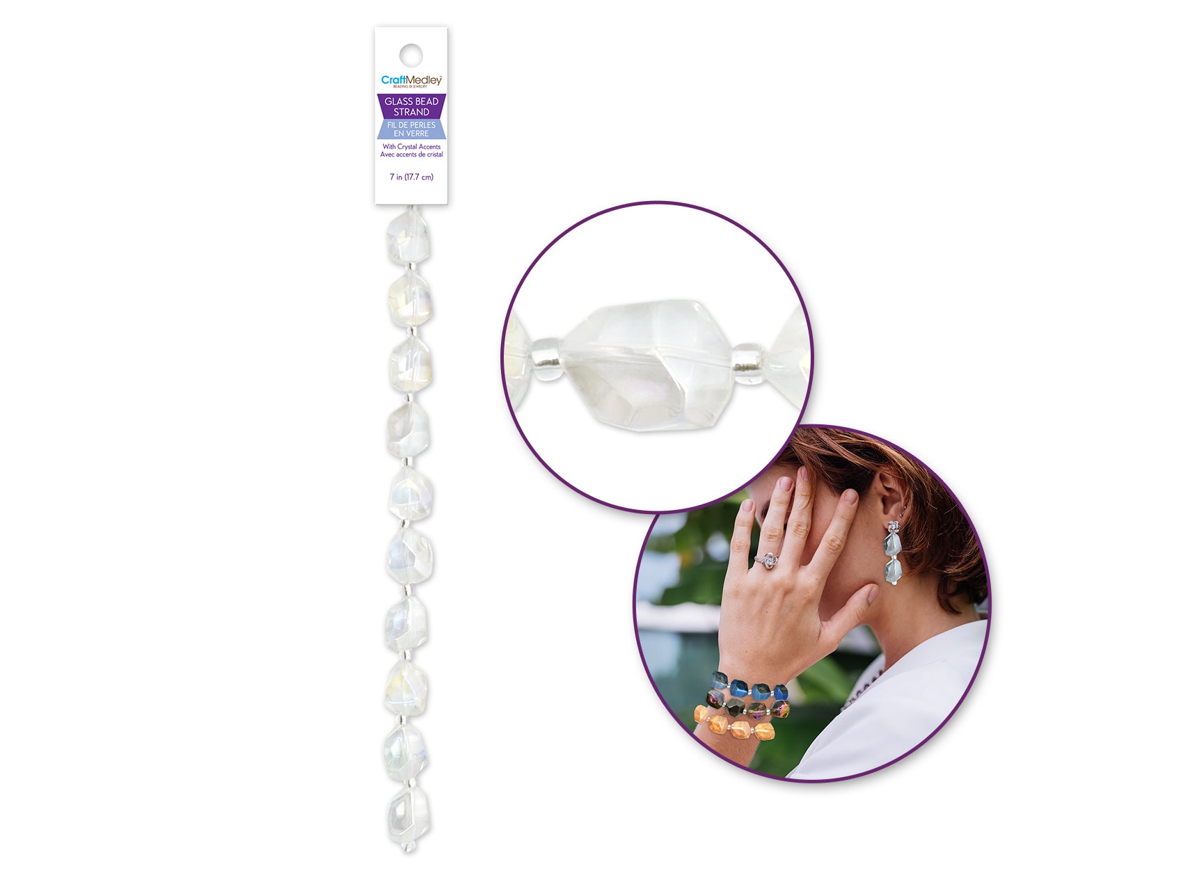 Crystal Glass Bead Strand