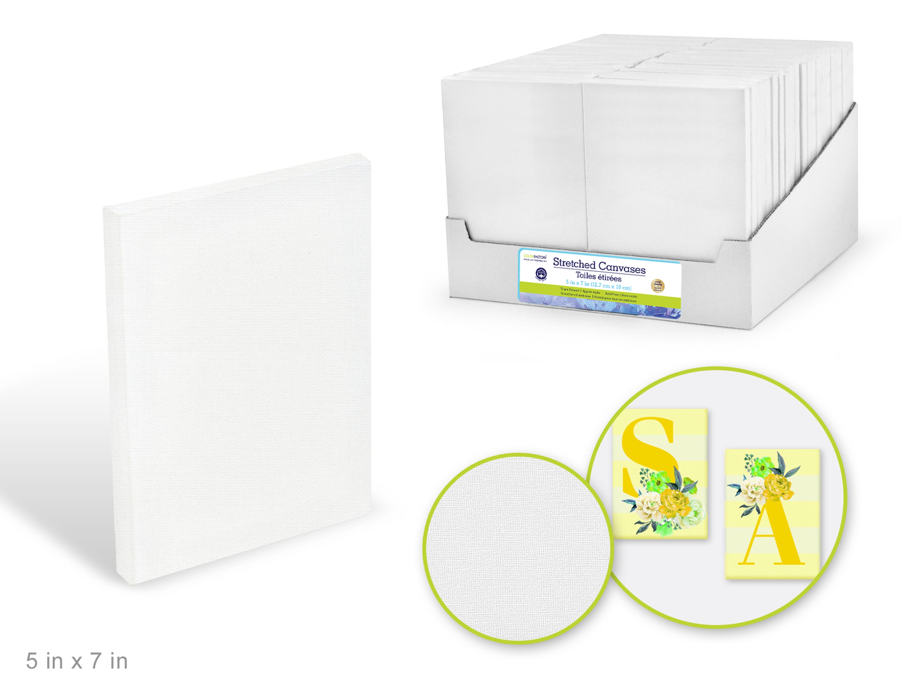 Stretch Artist Canvas 5" x 7" Triple-Primed Value Pack
