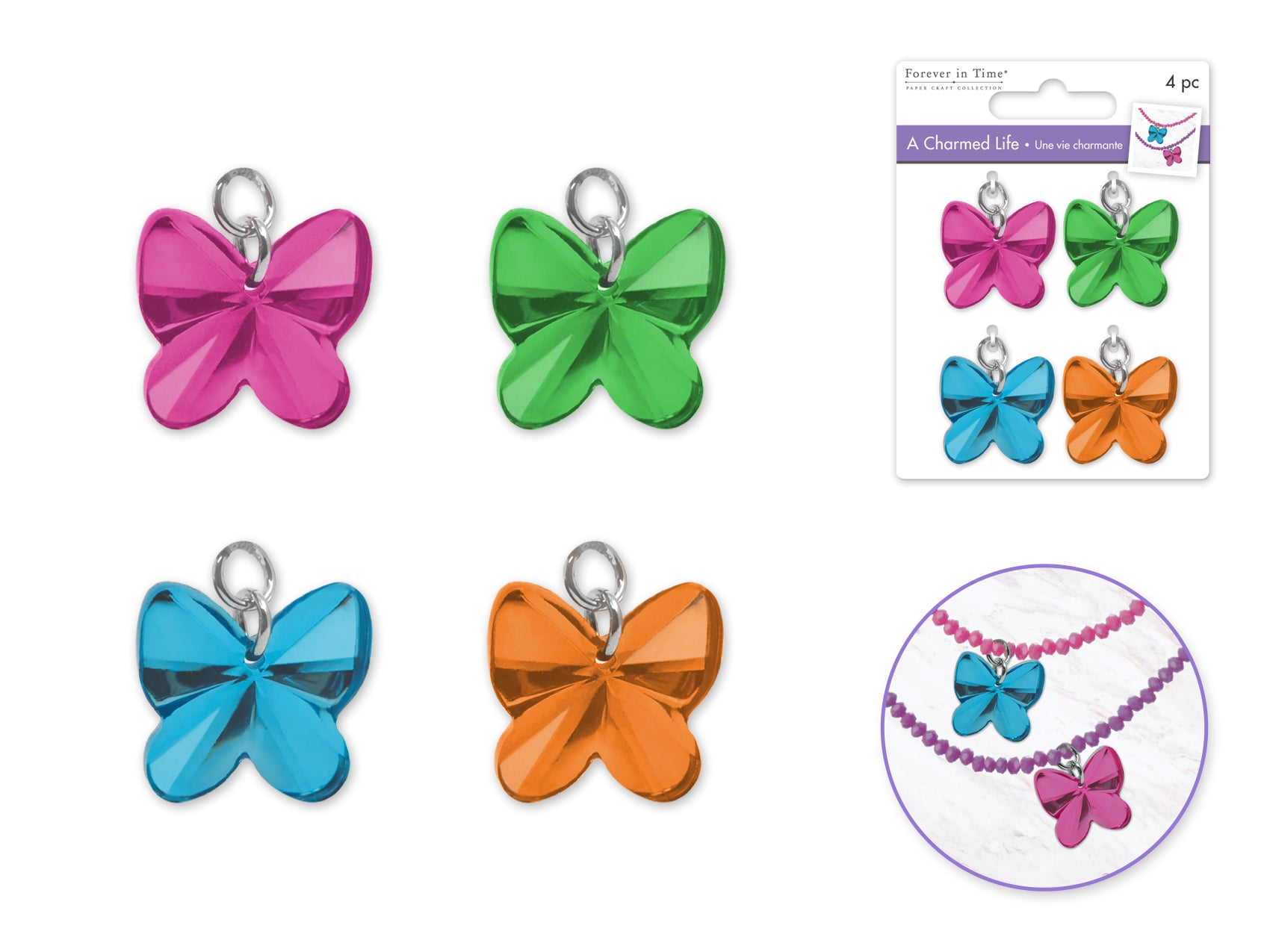 Butterfly Reflections Charm Hoop Kit