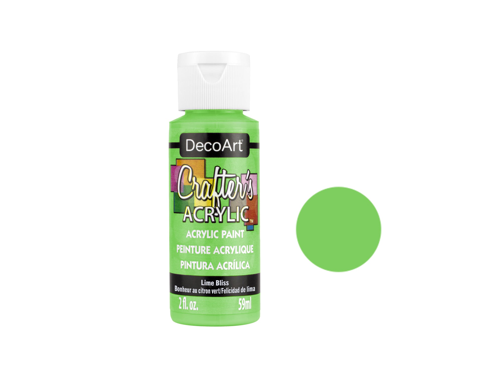 Crafters Acrylic Paint 2 oz - Lime Bliss