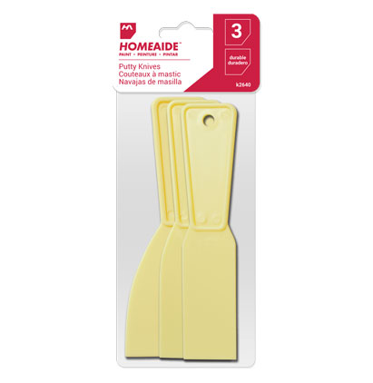 Plastic Putty Knife Set, 3-Piece