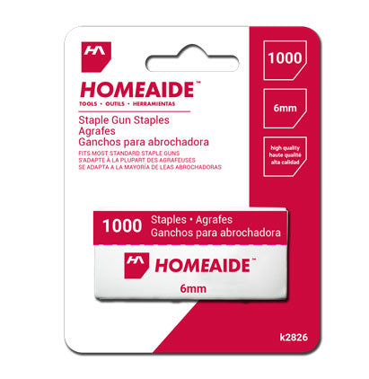 Staple Gun Staples, 1000 Count