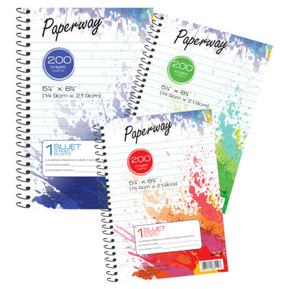 Spiral Notebook, 200 Pages, 6" x 9"