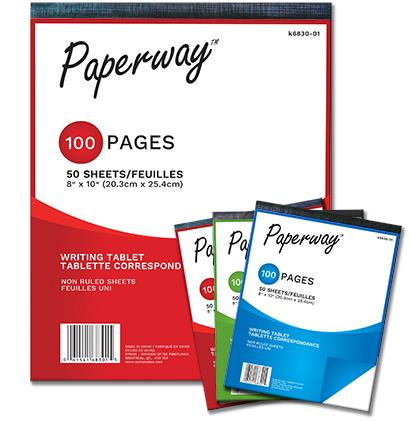 50-Page Blank Writing Tablet