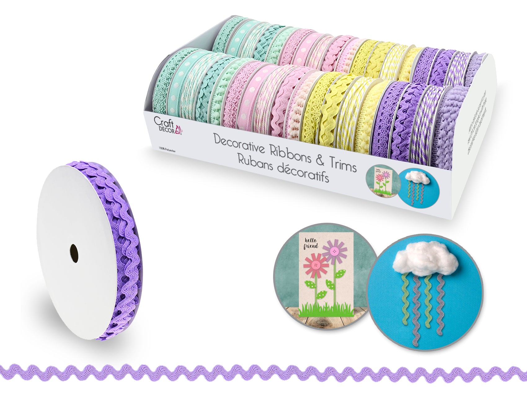 Craft D?cor Ribbons & Trims: Adornments 3yrd Rolls