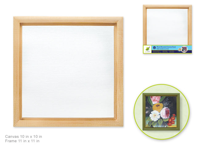 Artist Quality Wood Frame Mount Canvas Panel: 10"x10"
