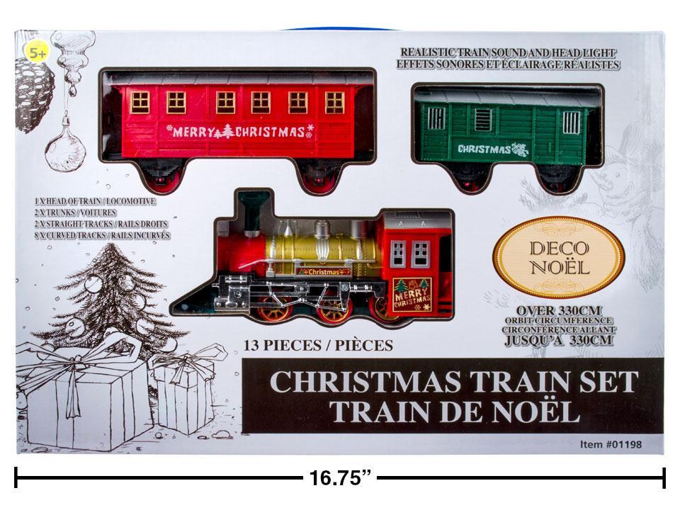 B/O 13pcs Christmas Train Set, , window box