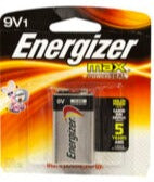 Energizer Max 9V Battery, Single Pack