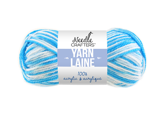 Needlecrafters 50g Multi-Dyed Acrylic Yarn Ball in Sea Breeze Color