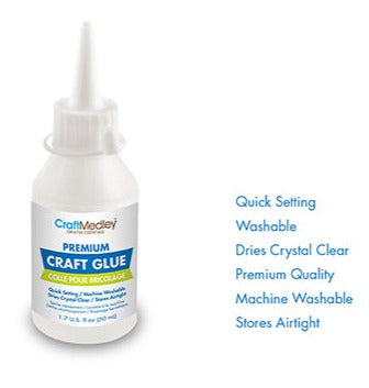 Craft Medley Glue: 50ml Premium Clear Craft Glue (1.7 fl oz)