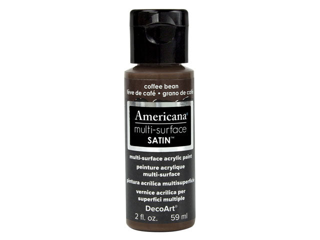 Americana Satins Paint: 2oz Multi-Surface DA500-539 DA536 Coffee Bean