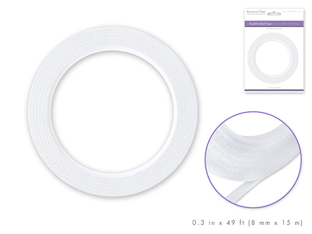 Double-Sided Adhesive Paper Craft Tape: 8mm x 15m, Acid-Free