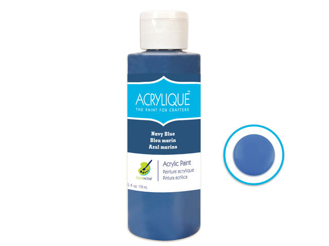 Color Factory's 4oz Acrylic Paint in 130 Navy Blue for Crafters