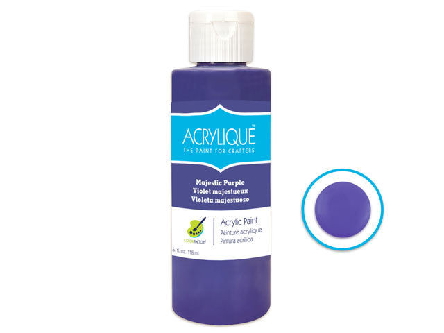 Color Factory: 4oz Acrylic Paint, Crafter's 145 Majestic Purple