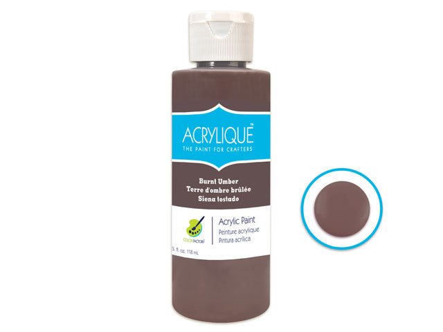 Color Factory's 4oz Acrylic Paint in 170 Burnt Umber for Crafters