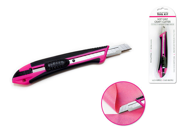 Crafter's Toolkit: Multi-Use Soft-Grip Craft Cutter with Snap-Off Blades