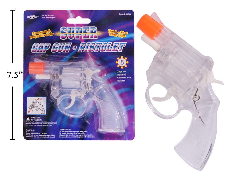 See-thru plastic 8-shot Cap Gun, b/c