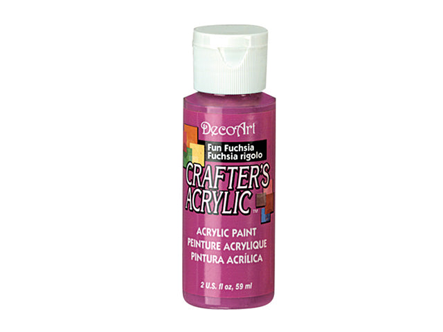 Crafters Acrylic Paint: 2oz Craft & Hobby DCA01-DCA173 in Fun Fuchsia