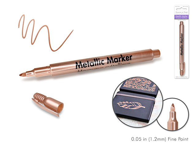 Metallic Marker with 1.2mm Fine Point in Copper