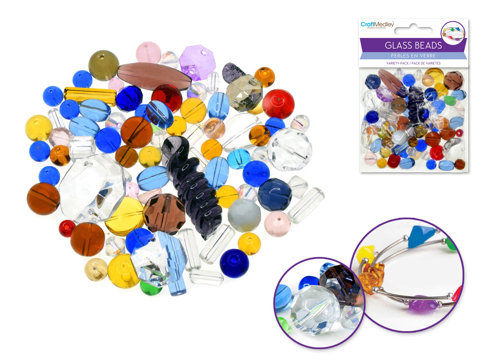 Glass Beads: Comprehensive Mix Pack 100gms