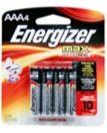 Energizer Max AAA Batteries, Pack of 4
