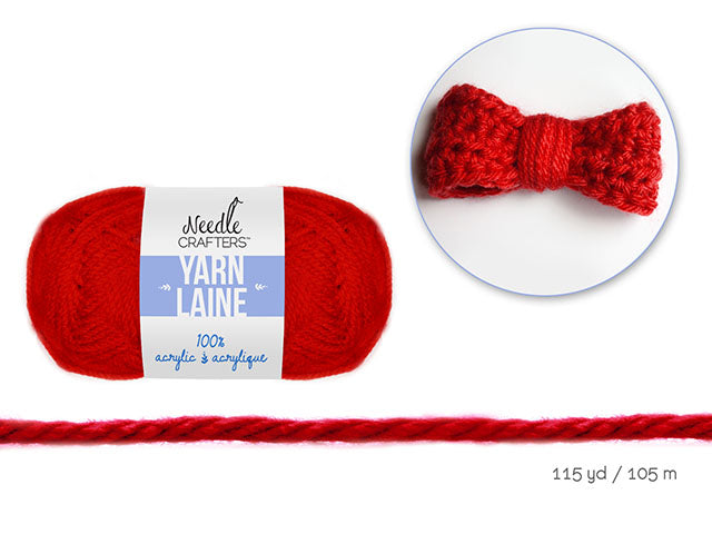 Needlecrafters' 50g Standard Ball of Dyed Acrylic Yarn in Really Red