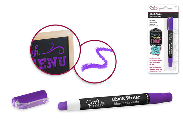 Craft Decor Chalk Writer in Deep Purple, Blister-Carded I