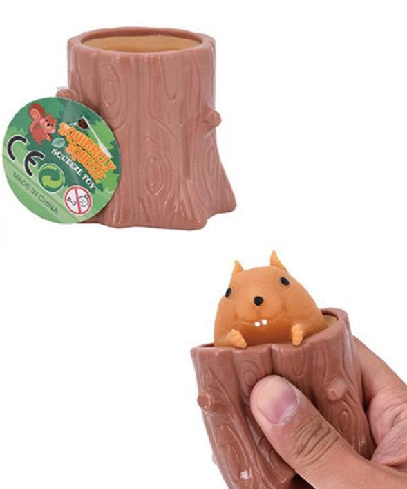 2.5" Squeezy Squirrel Toy