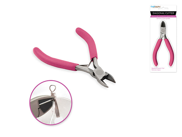 Diagonal Cutters with Soft Grip Handle for Beading and Jewelry Tool