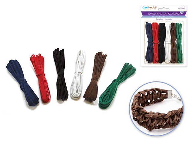 the Dark Collection: Assorted Suede Look Jewelry/Craft Cord x18m