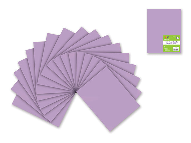 Fun Foam Sheets: 9"x12" Bulk 2mm Barcoded Sheets Y) Lilac