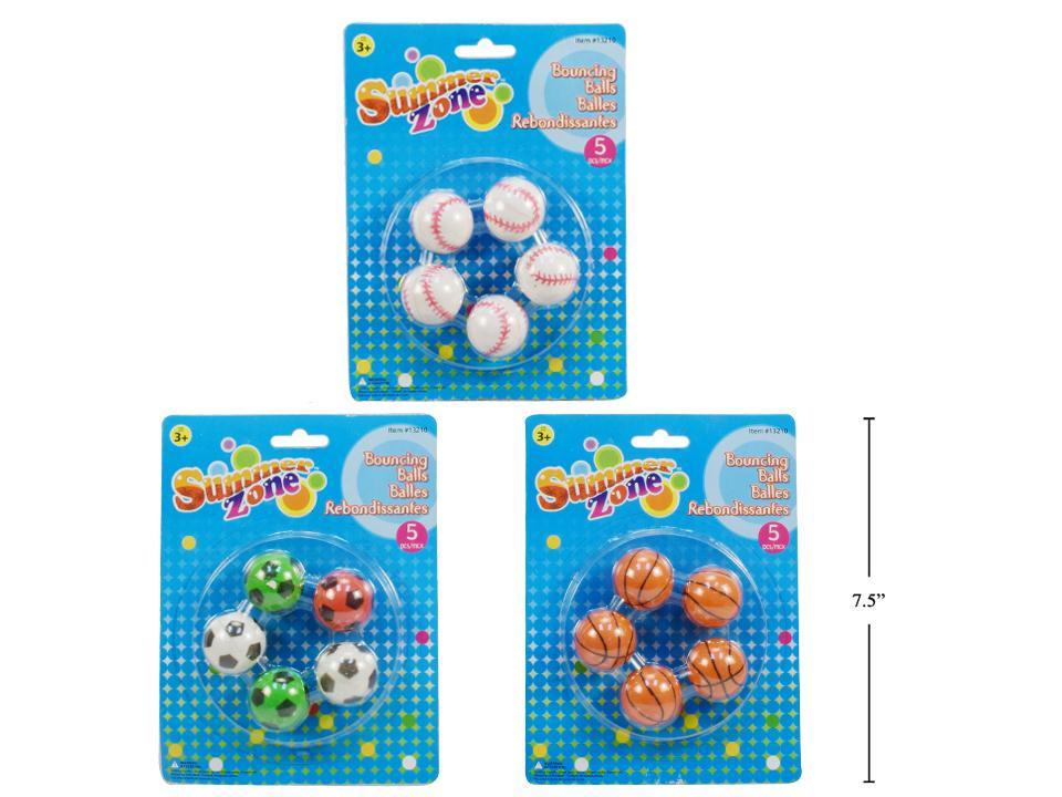 Summer Zone 5pk Sport High Bouncing Balls