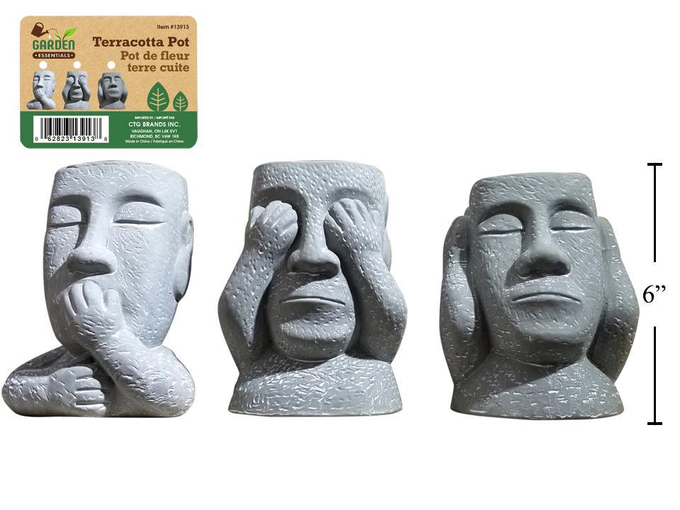 Garden E. 6" Terracotta No Evil
