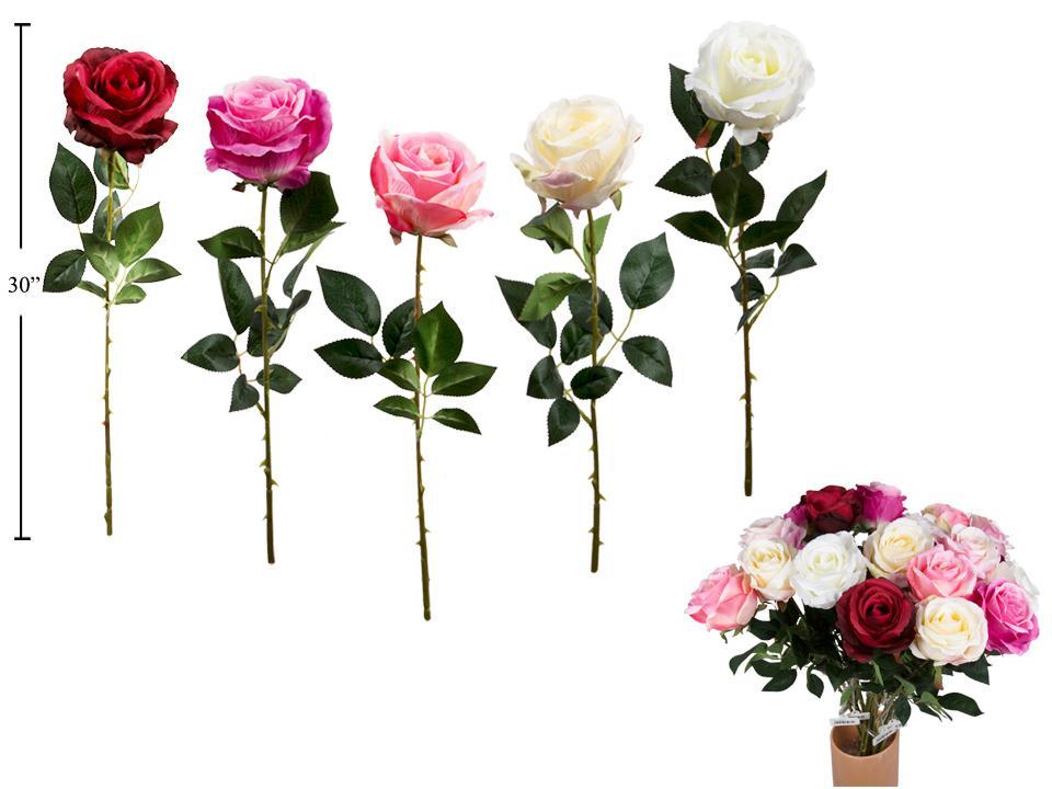30"L Single Stem Artifical Rose