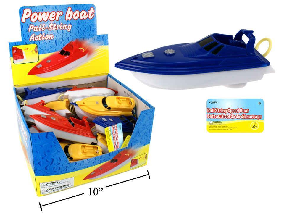 Sunny Dayz 5.5" Pull String Speed Boat, 3asst. colours