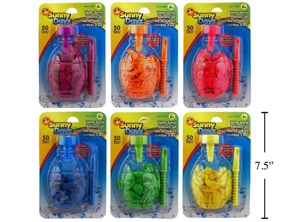 Sunny Dayz 50pcs Water Bomb Balloons Set