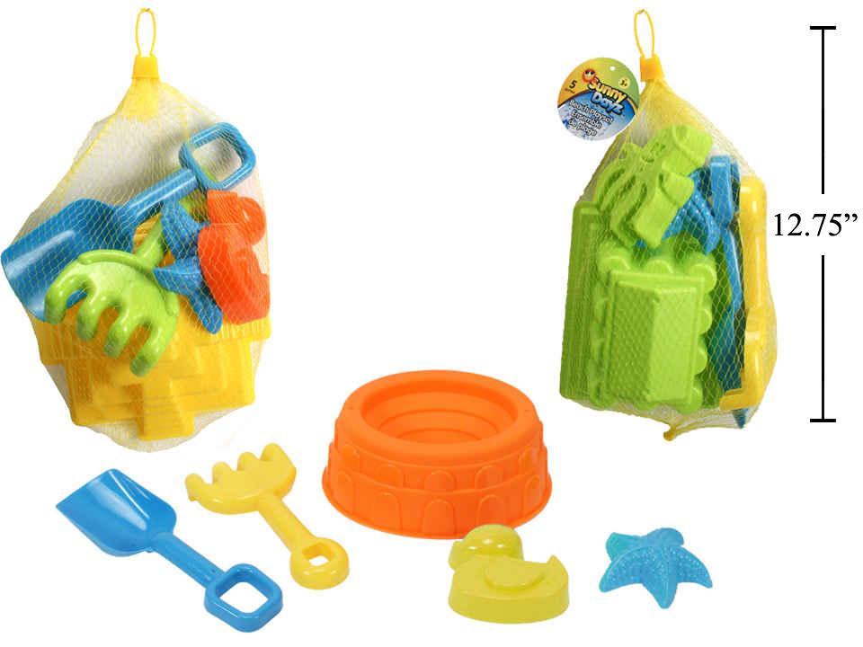 Sunny Dayz 5pcs Beach Playset in Net Bag