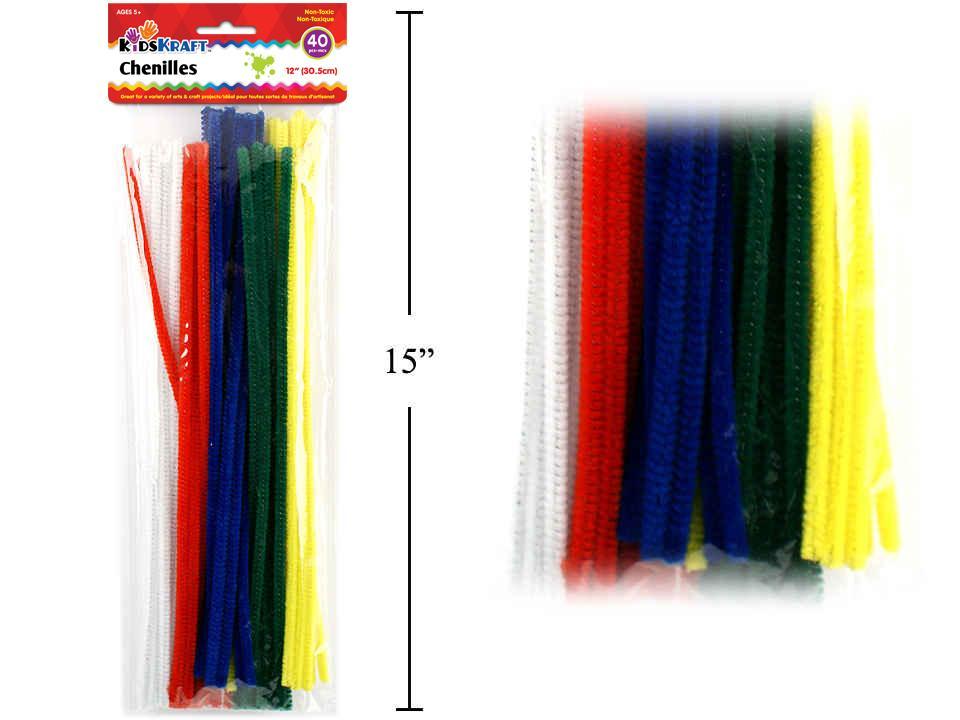 KD.Kr., 40-pc Chenilles, 5 col., pbh.