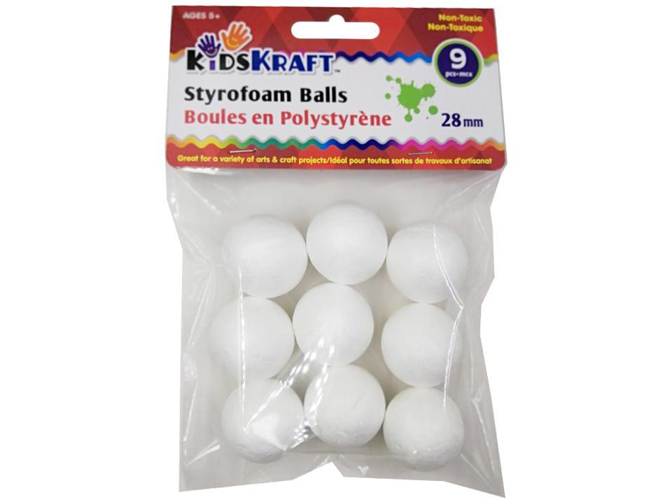 KD.Kr. 9-Piece 28mm Styrofoam Ball Set