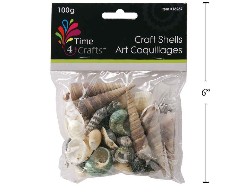 Time 4 Crafts, 100g Natural Shells, Assorted Styles, pbh