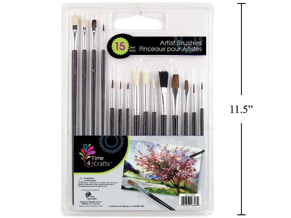 Time 4 Crafts 15-Piece Artist Brushes