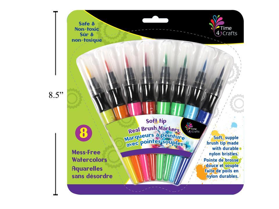 Time 4 Crafts,8 pcs  Brush markers Rectangular card, Fan position