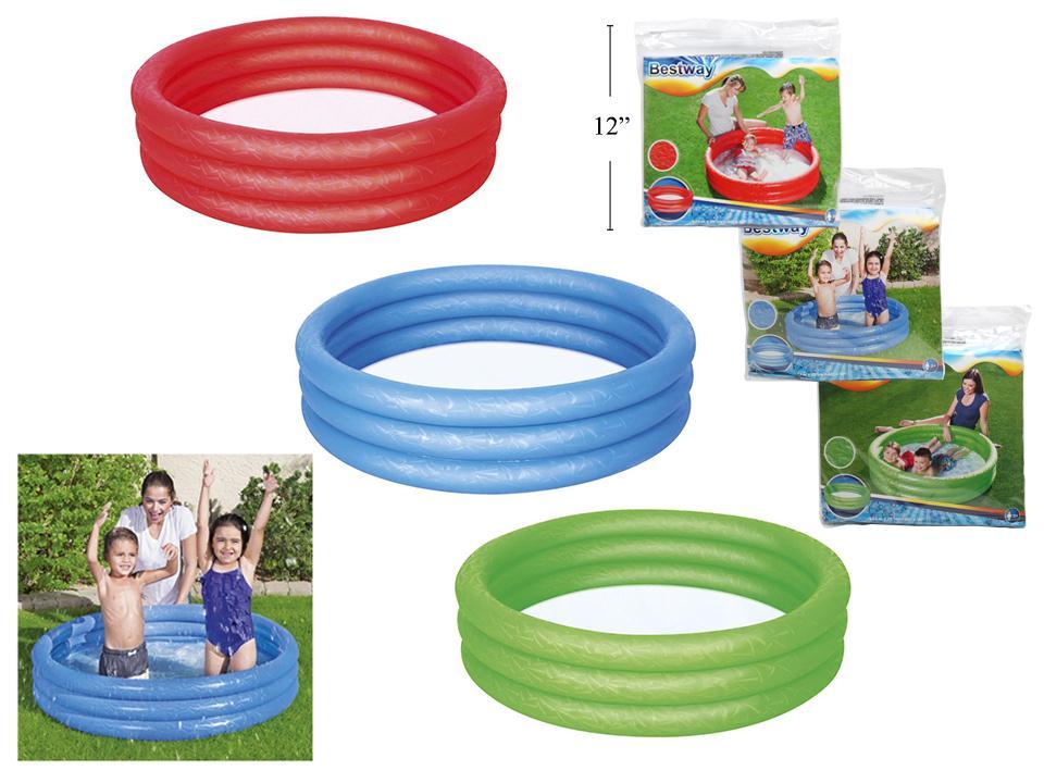 48"Dia. Inflatable 3-Rings Pool