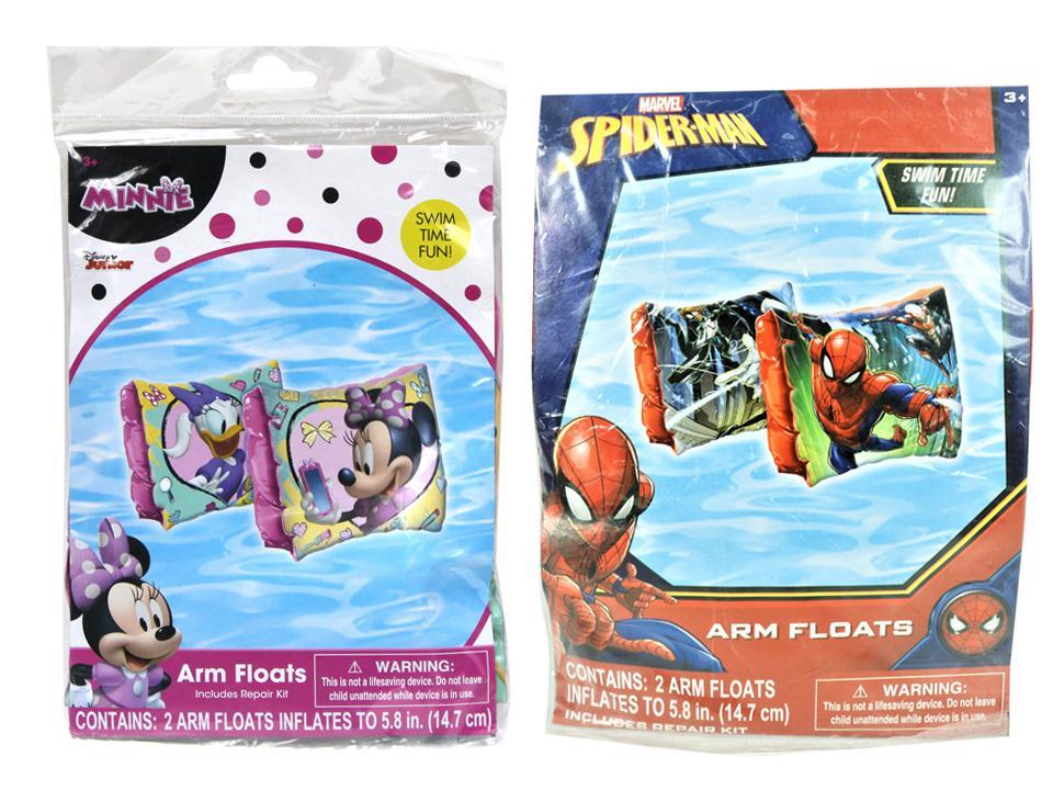 Licensed Inflatable Set/2 Arm Floats, 7.5"