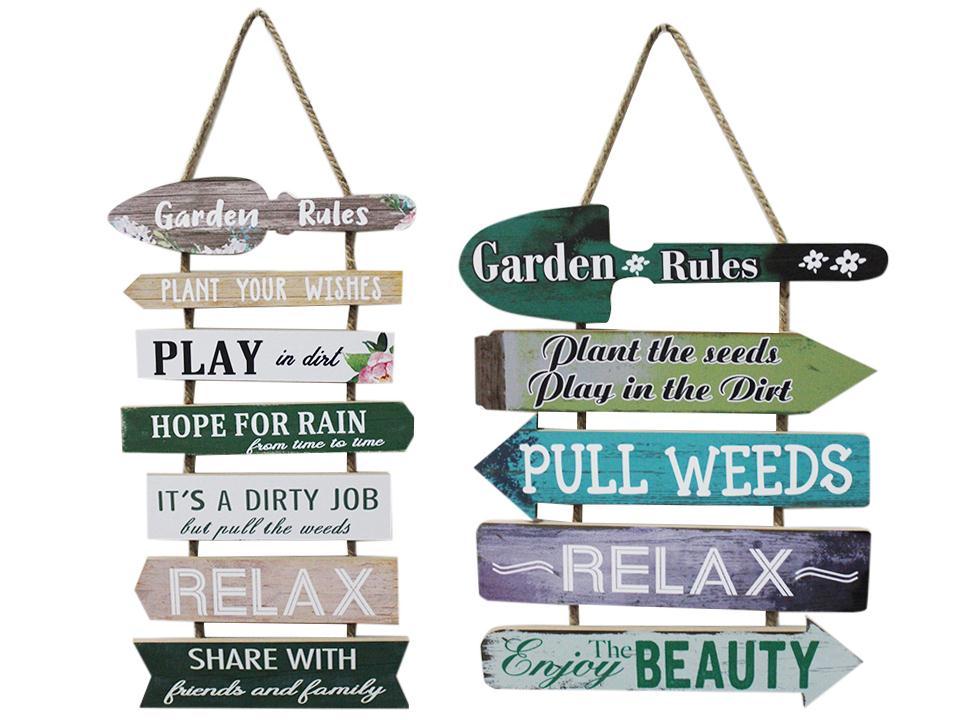 Country Garden 23.4"H MDF Wall Plaque