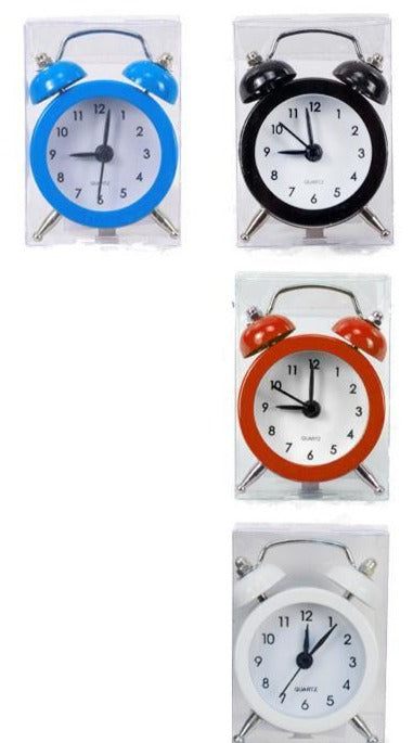B/O Mini Alarm Clock, 4 col, pvc box